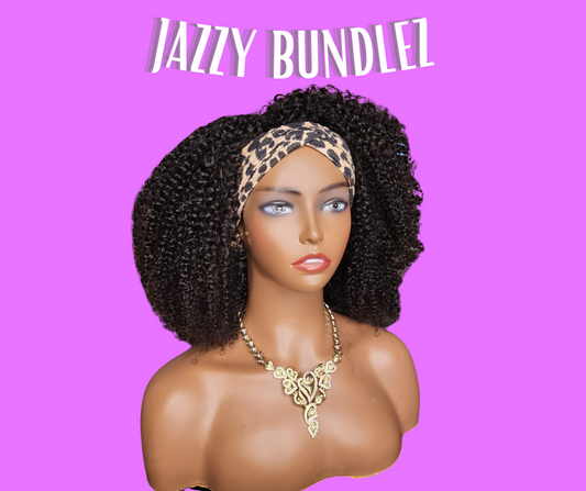 "JAZZY VIRGIN  AFRO KINKY CURLY WIG UNIT"