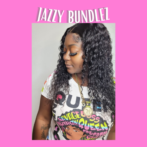 "JAZZY VIRGIN BRAZILIAN DEEP WAVE HAIR CLOSURES"