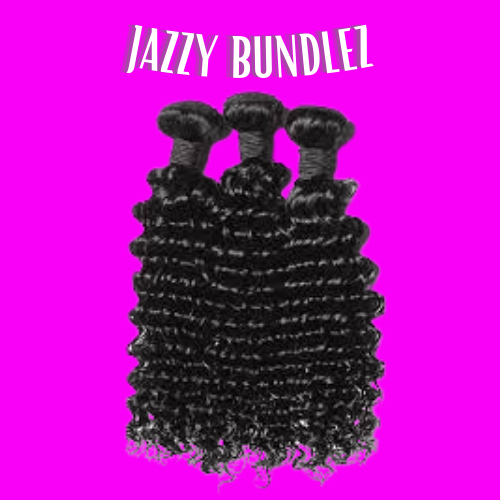 "JAZZY VIRGIN BRAZILIAN DEEP WAVE HAIR BUNDLES"