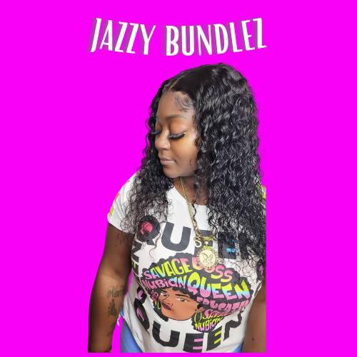 "JAZZY VIRGIN BRAZILIAN DEEP WAVE HAIR BUNDLES"