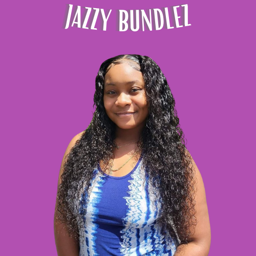 "JAZZY INDIAN JERRY CURLY NATURAL WAVE TRANSPARENT LACE CLOSURE WIG UNIT ( 5X5)"