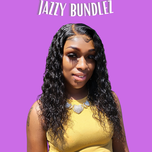 "JAZZY VIRGIN INDIAN NATURAL WAVE TRANSPARENT LACE CLOSURE WIG UNIT (4X4 & 5X5)"