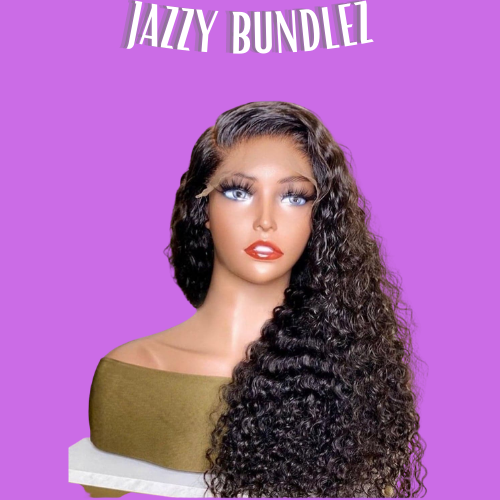 "JAZZY VIRGIN INDIAN NATURAL WAVE TRANSPARENT LACE CLOSURE WIG UNIT (4X4 & 5X5)"