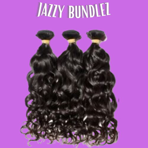 "JAZZY VIRGIN INDIAN NATURAL WAVE TRANSPARENT LACE CLOSURE WIG UNIT (4X4 & 5X5)"