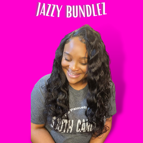 "JAZZY VIRGIN BRAZILIAN BODY WAVE HAIR BUNDLES"
