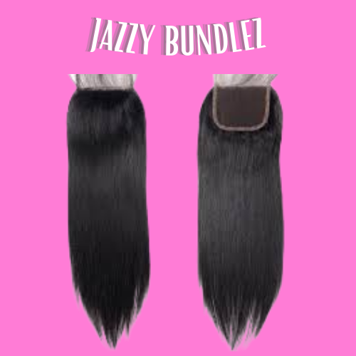 "JAZZY VIRGIN CAMBODIAN STRAIGHT HAIR CLOSURES"