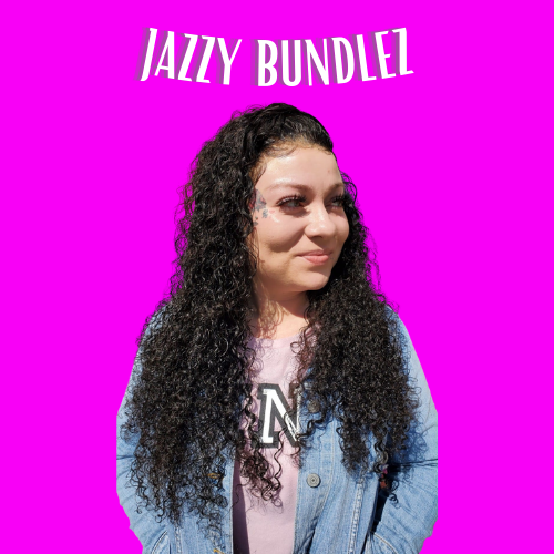 "JAZZY VIRGIN INDIAN JERRY CURLY HAIR BUNDLES"