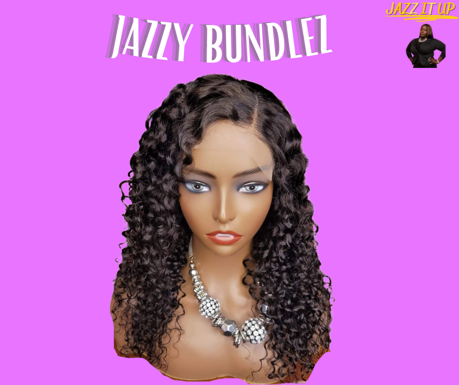 "JAZZY VIRGIN BRAZILIAN WATER WAVE CLOSURE UNIT (Available in Glueless)"