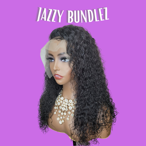 "JAZZY VIRGIN INDIAN DEEP CURLY FRONTAL WIG UNIT"